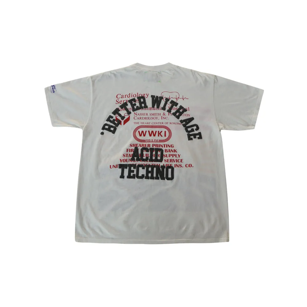 Acid Techno Tee XL (white)