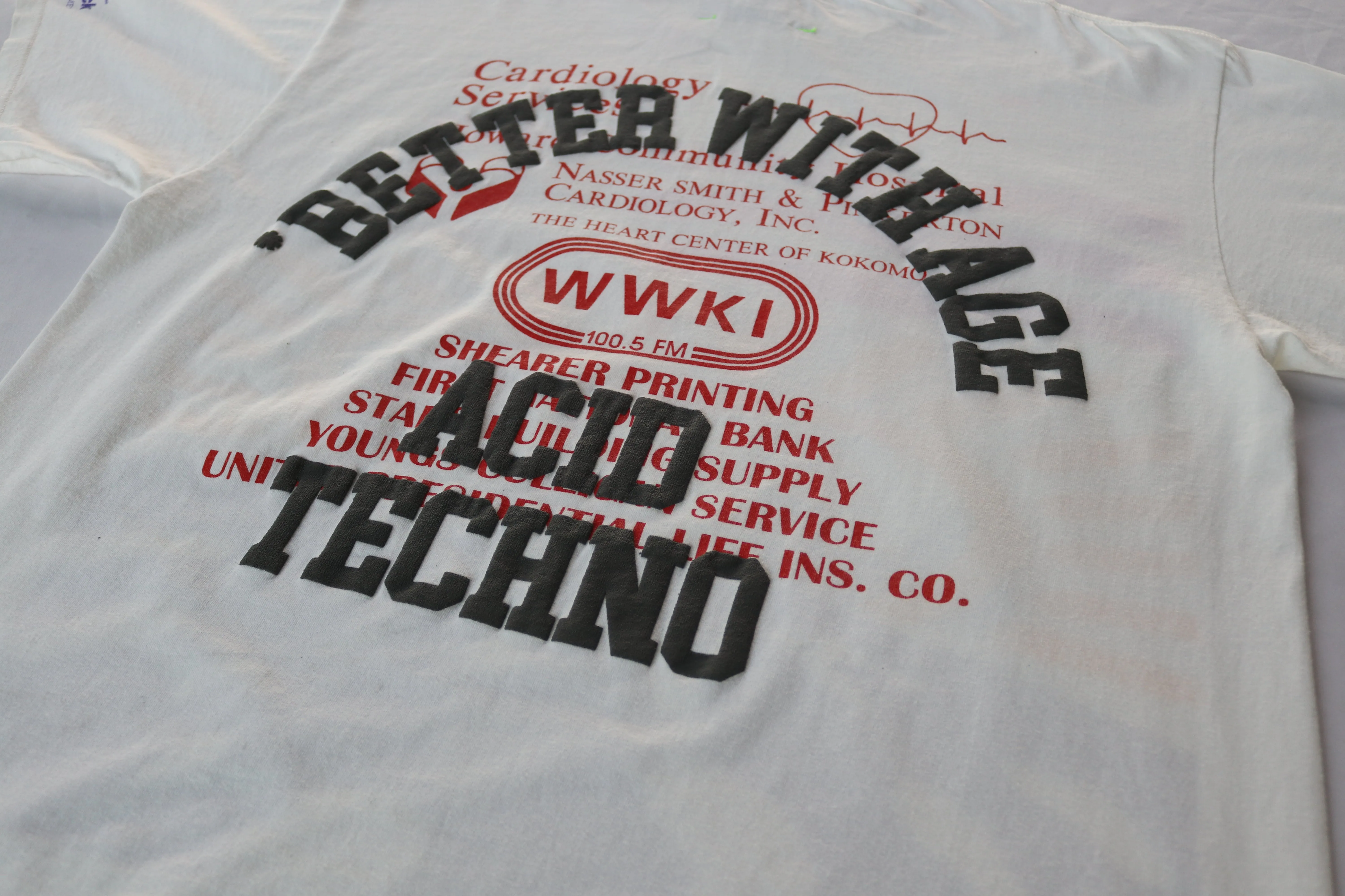 Acid Techno Tee XL (white)