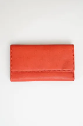 Adrian Klis 105 Ladies Wallet, Red, Leather