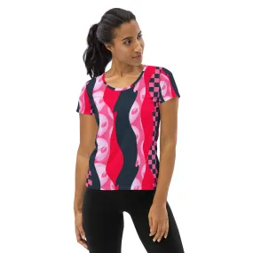 All-Over Print Women's Athletic T-shirt