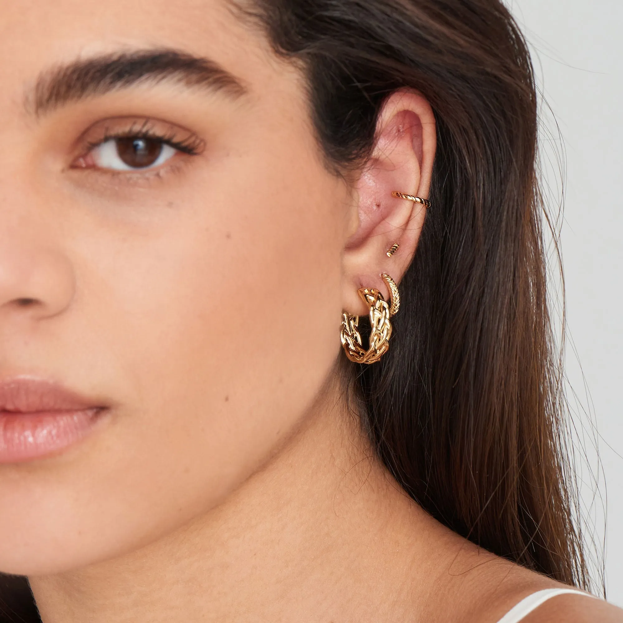 Ania Haie Gold Rope Ear Cuff