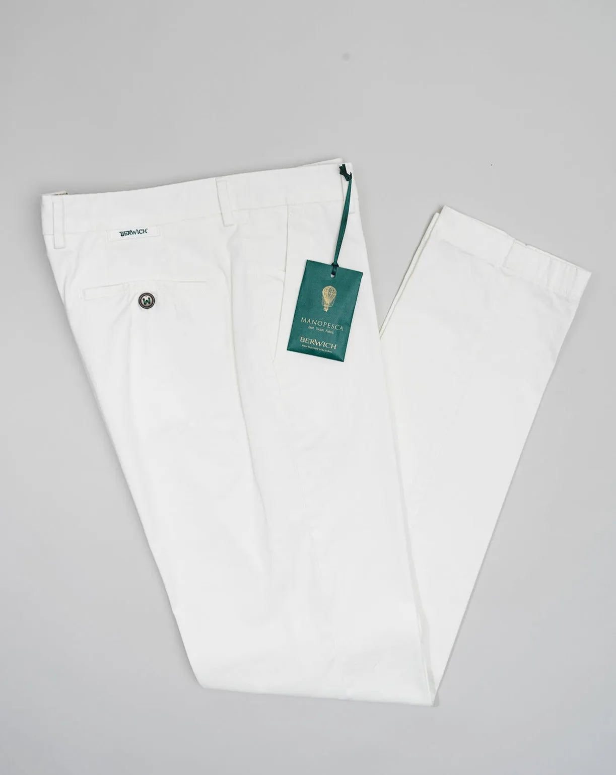 Berwich Morello Garment Dyed Chinos / Panna