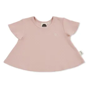 Blossom Rib Flutter Tee