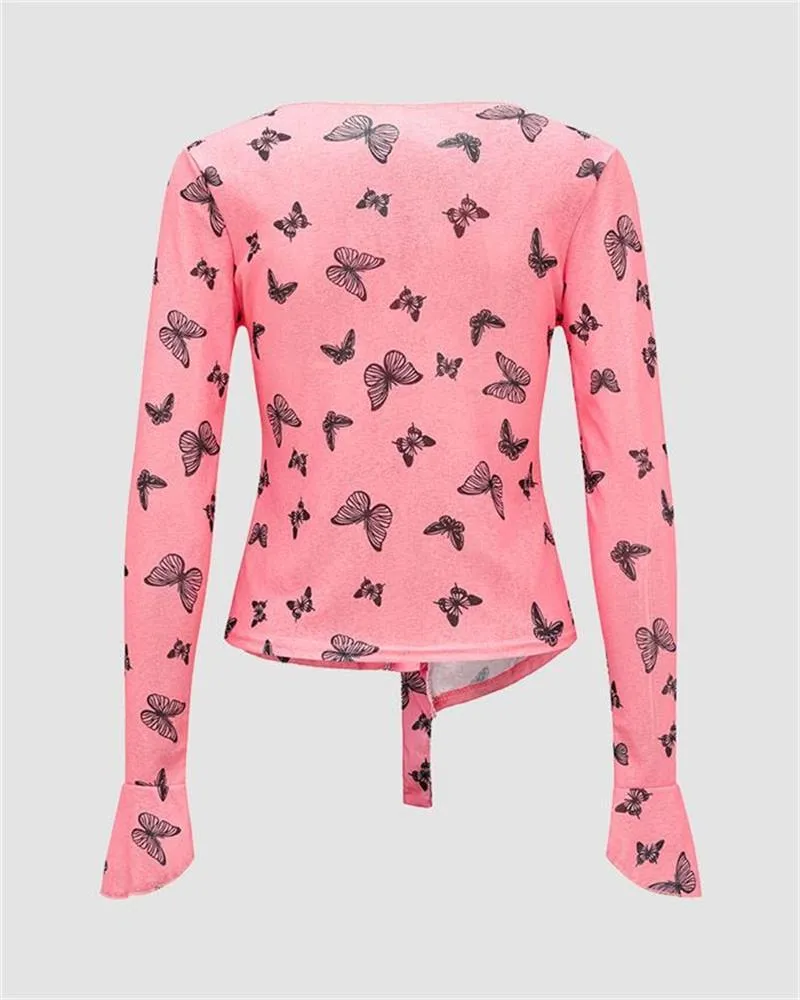 Butterfly Hive Long Sleeve Top