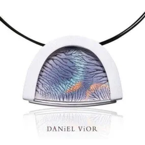 Capil-lars Gray Enamel Necklace - 766940