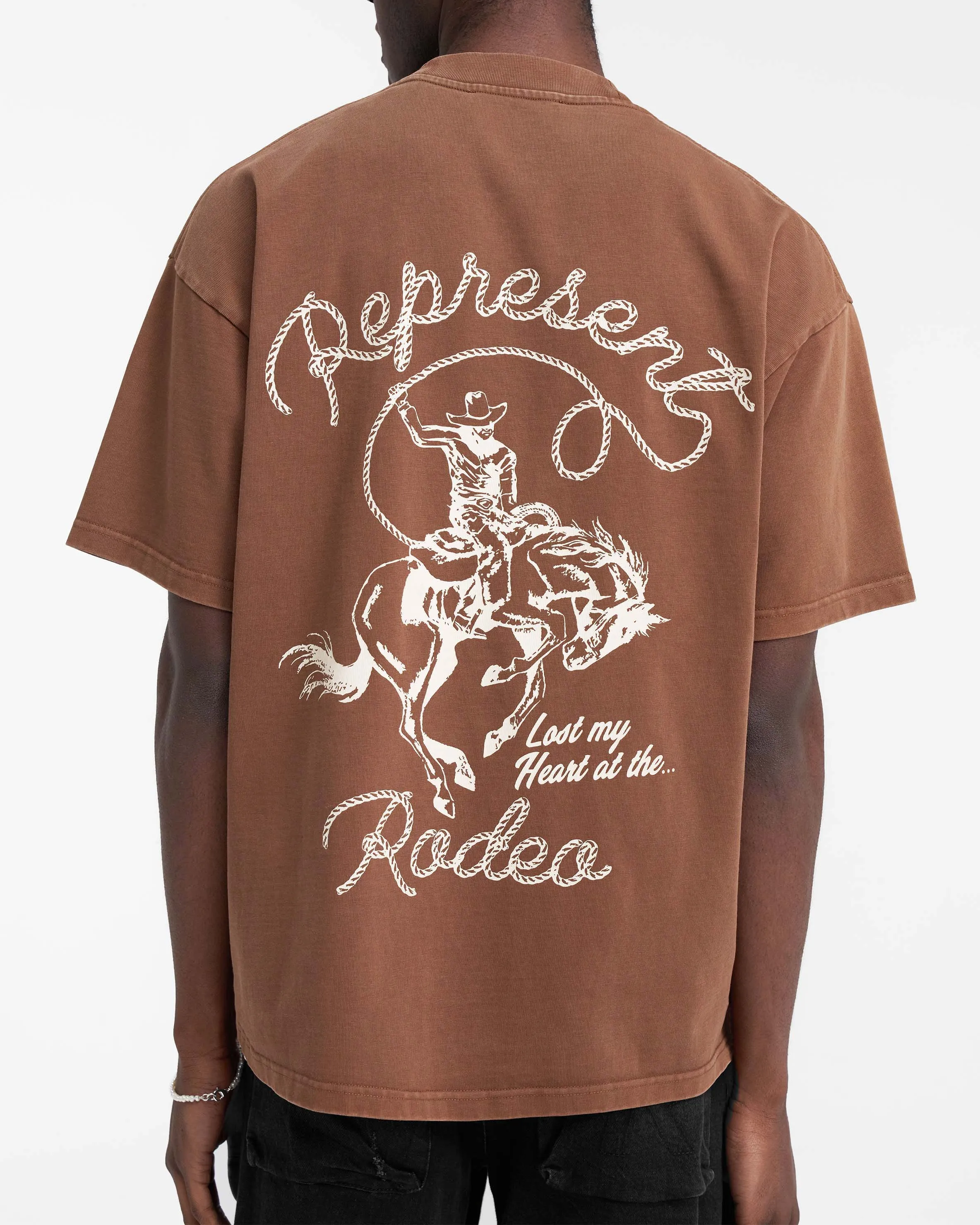 Chain Stitch Rodeo T-Shirt - Vintage Brown