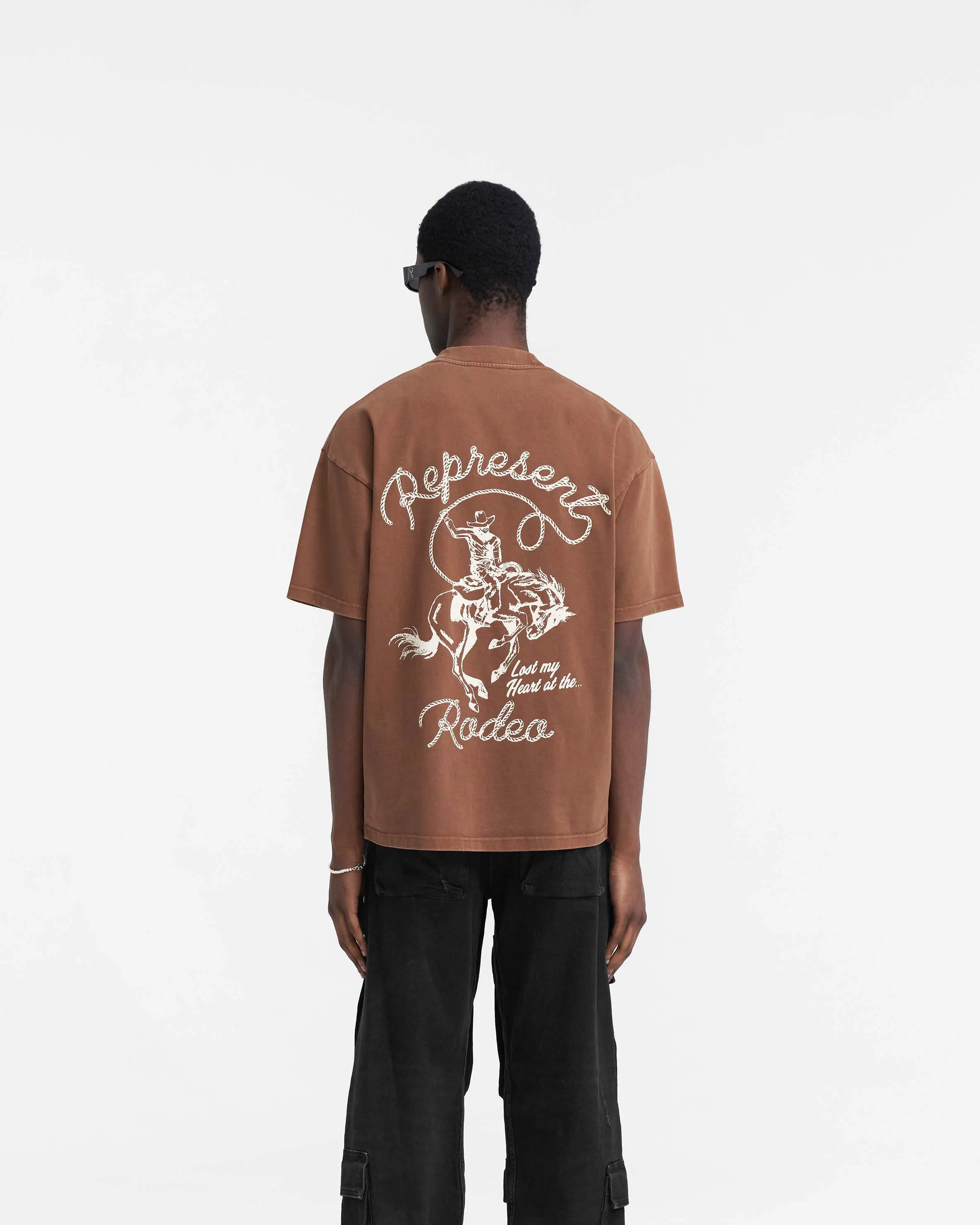 Chain Stitch Rodeo T-Shirt - Vintage Brown