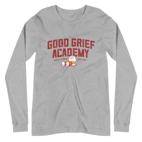 Charlie Brown Good Grief Academy Adult Long Sleeve T-Shirt