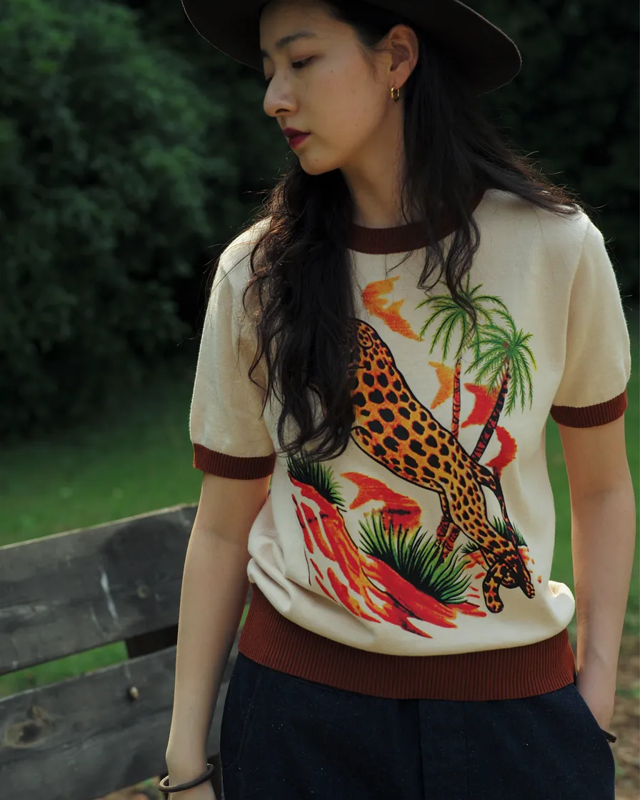 Cheetah Summer Knit Shirt