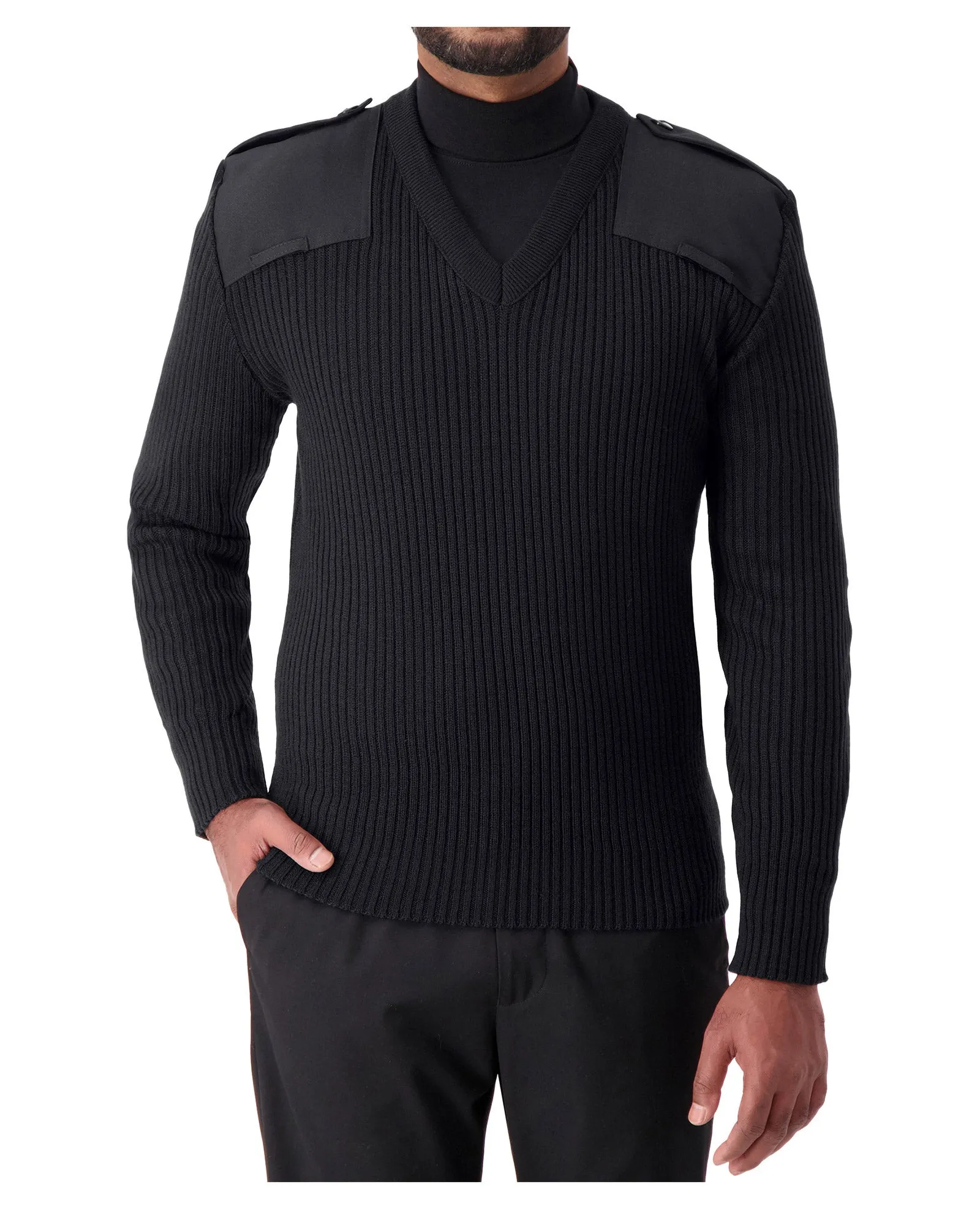 COBMEX 8080 V-Neck Rib “Commando” Sweater