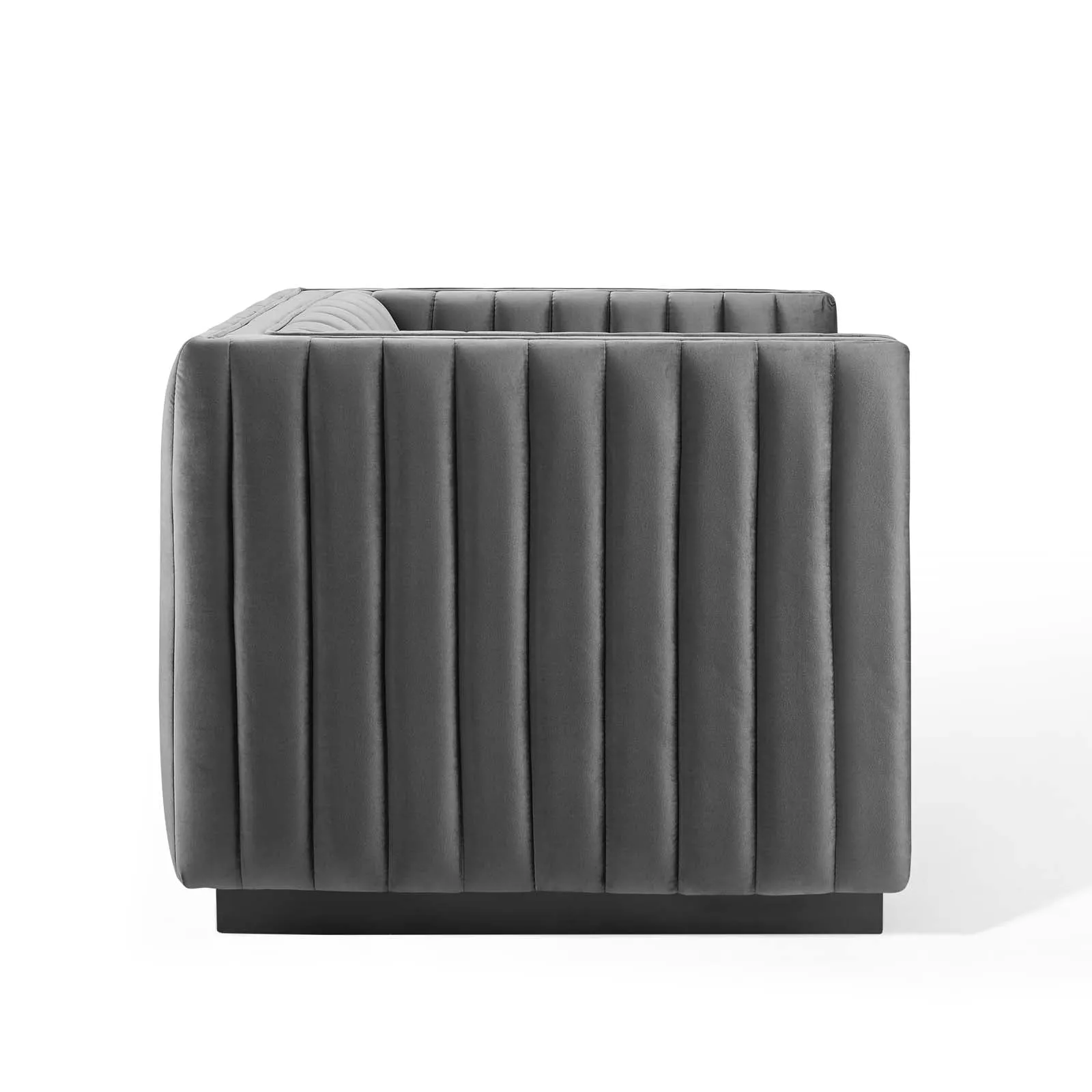 Conjure Channel Tufted Performance Velvet Accent Armchair