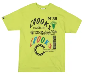 CROOKS & CASTLES GRAPHIC T-SHIRT LIME - QS2001745