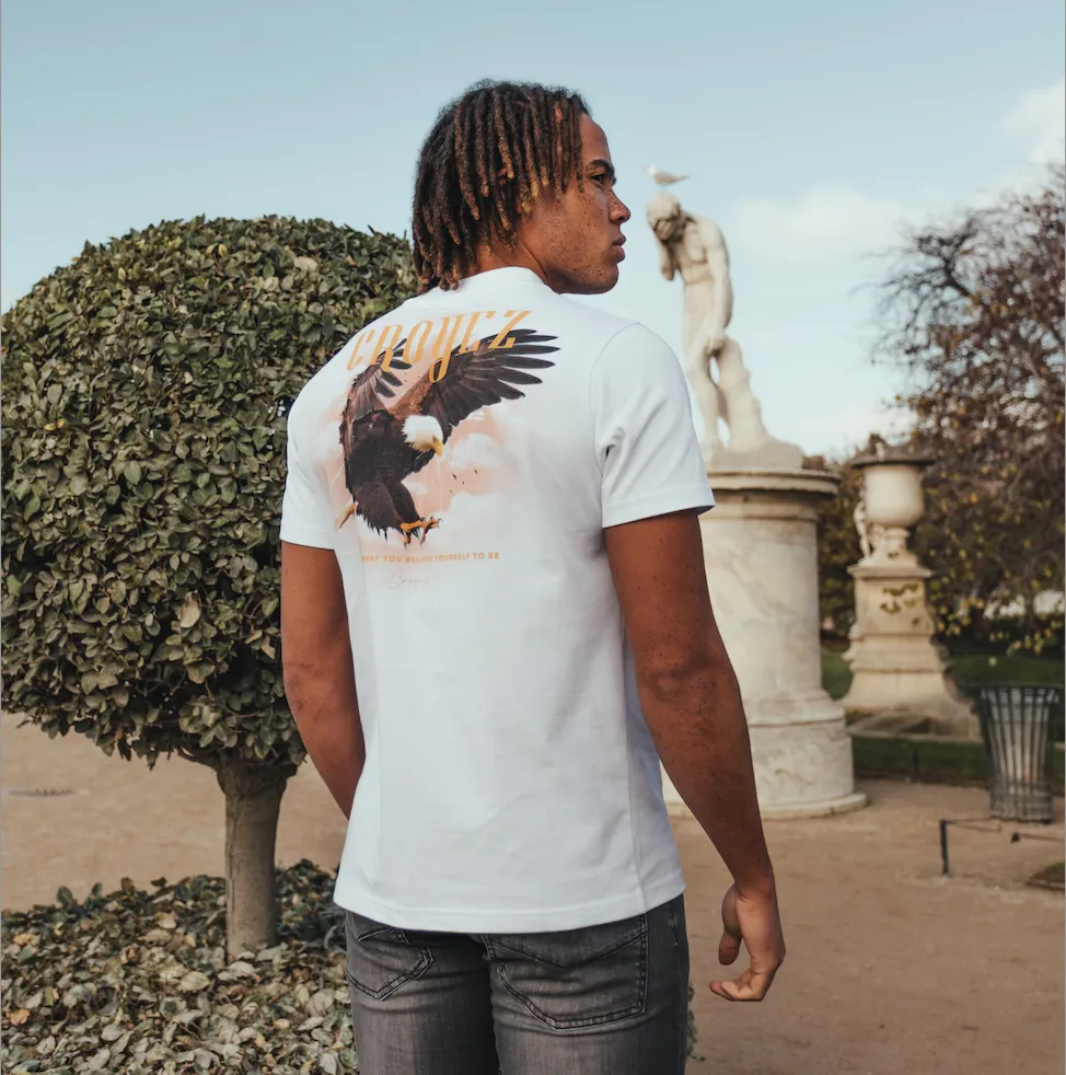 CROYEZ EAGLE T-SHIRT V2 - WHITE/ORANGE