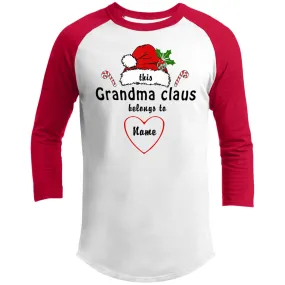 Customizable 3/4 Sleeve Raglan Holiday T-shirts