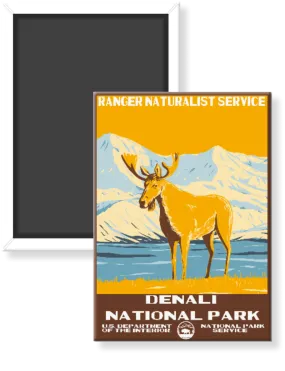 Denali National Park WPA Magnet