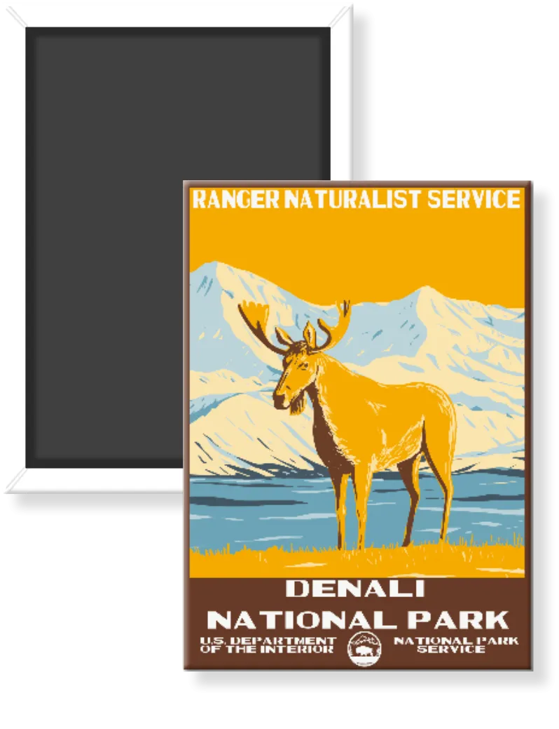 Denali National Park WPA Magnet