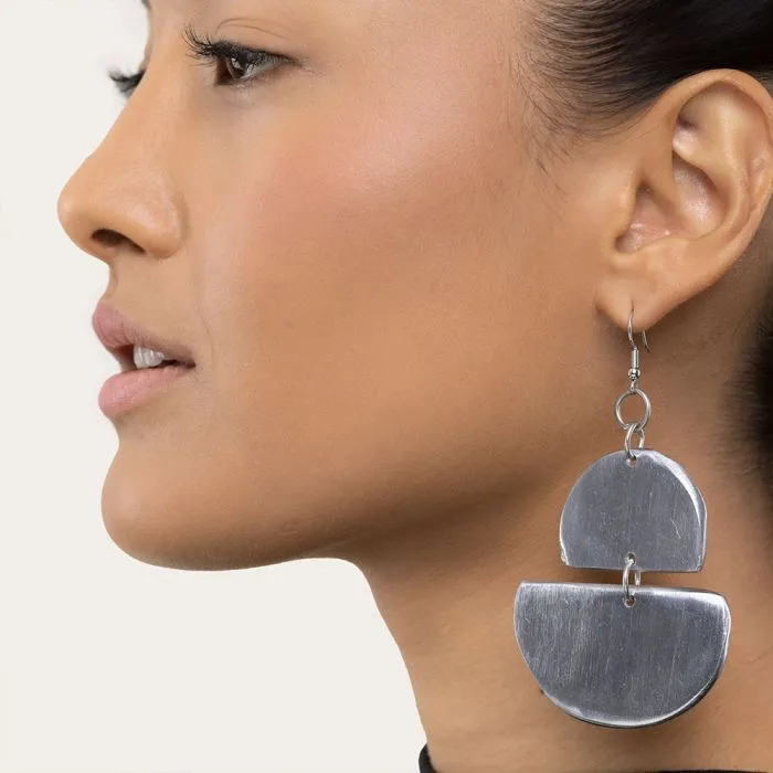 Earrings 2 Half Moon AL17371