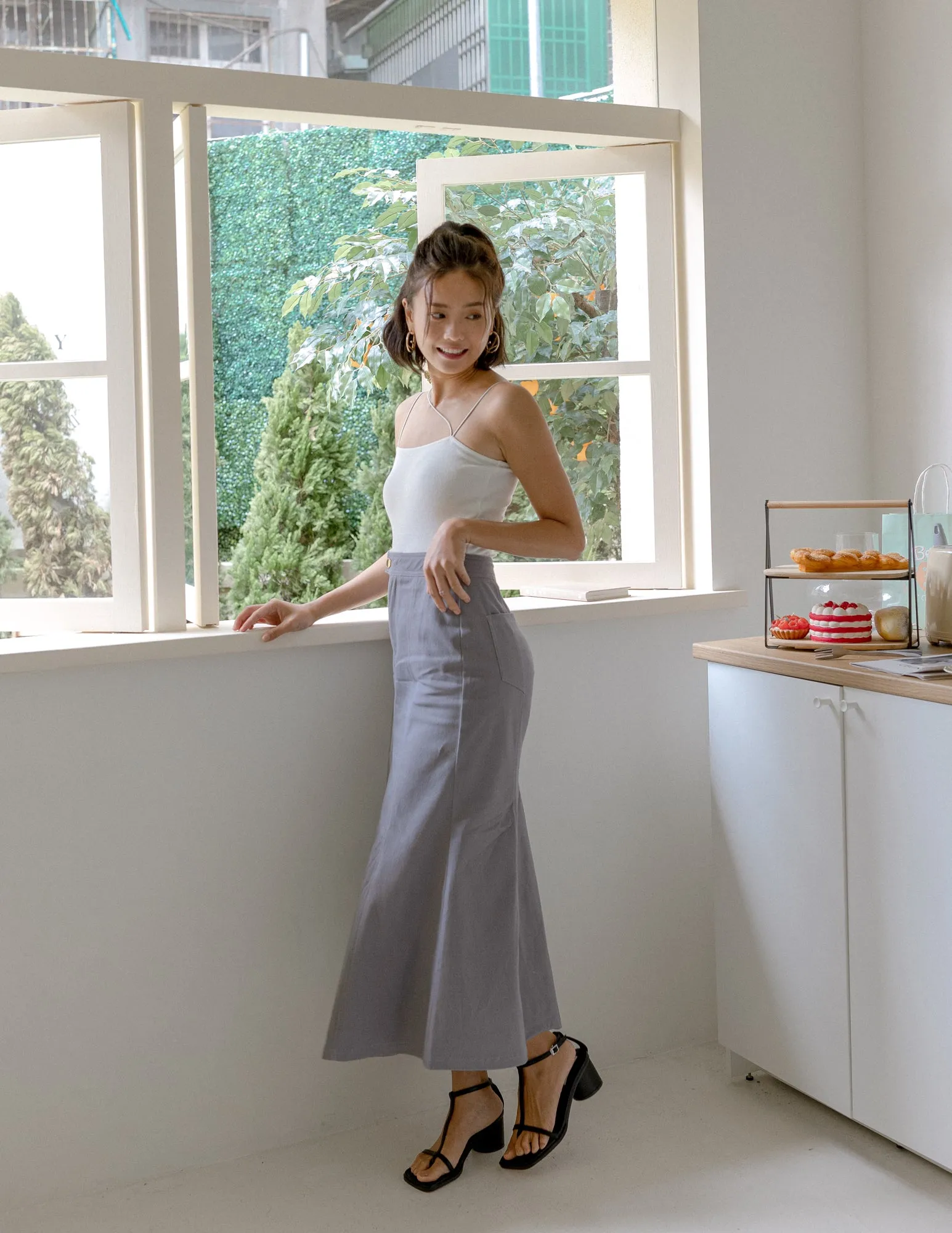 Elise Skirt in Grey