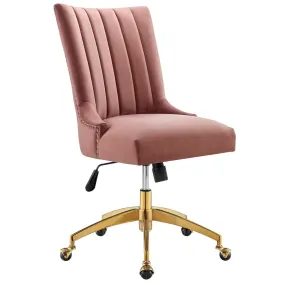 Empower Channel Tufted Performance Velvet Office Chair