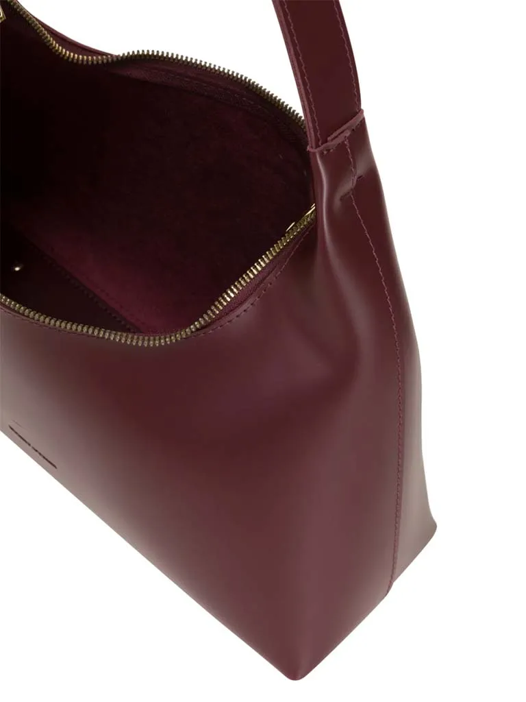 Every Other Trapeze Shoulder Bag - Burgundy