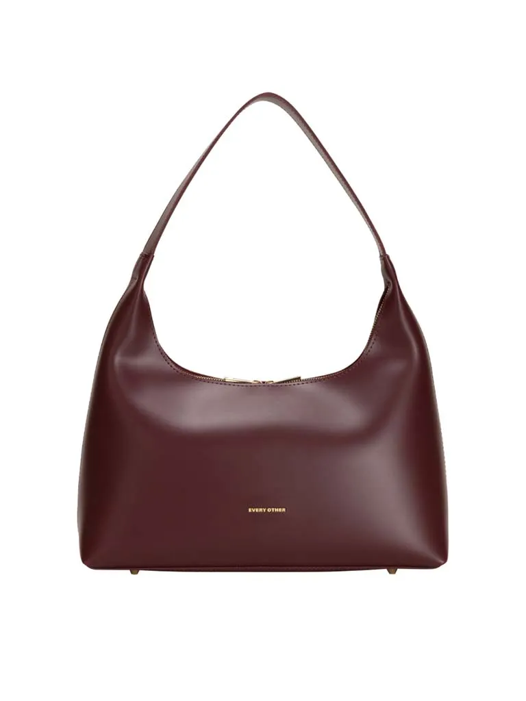 Every Other Trapeze Shoulder Bag - Burgundy