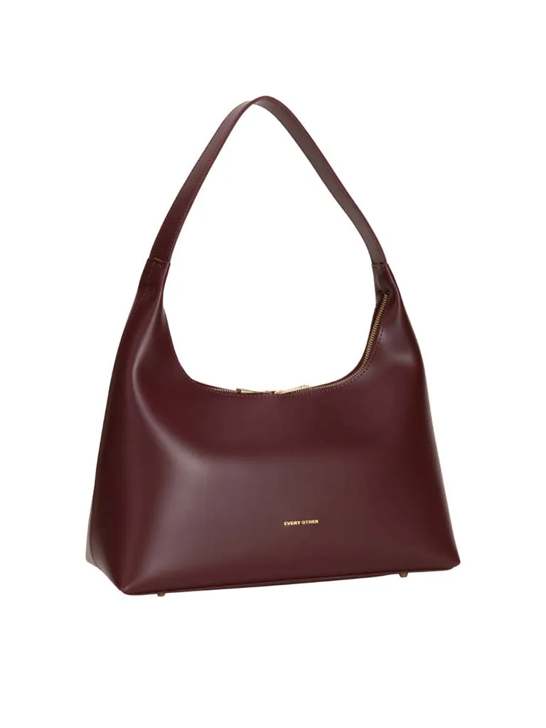 Every Other Trapeze Shoulder Bag - Burgundy