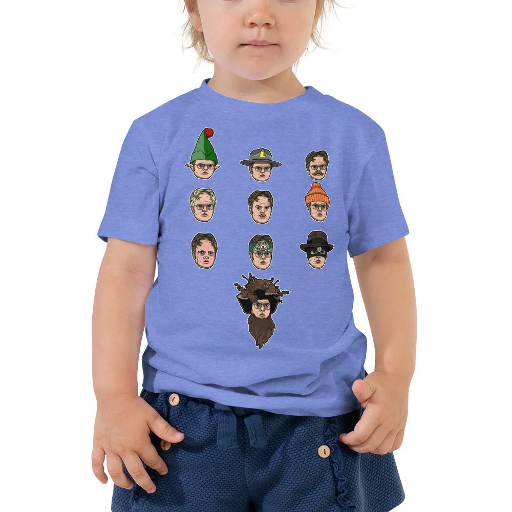 Faces of Dwight Toddler Tee