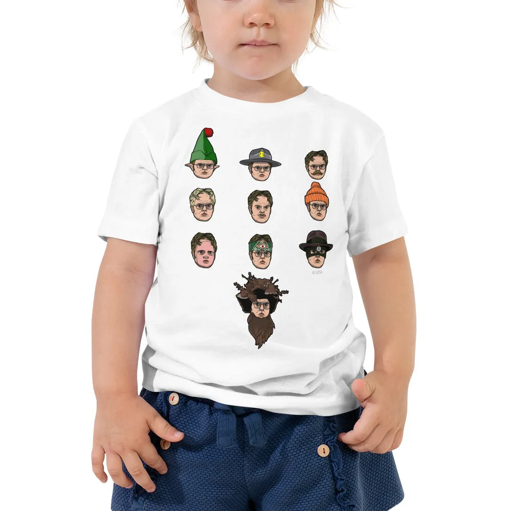 Faces of Dwight Toddler Tee