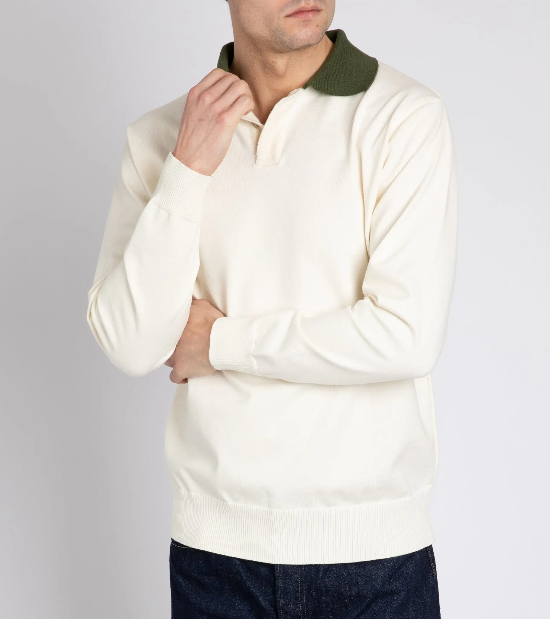 Fujito for Trunk David Rugger Sweater: Natural