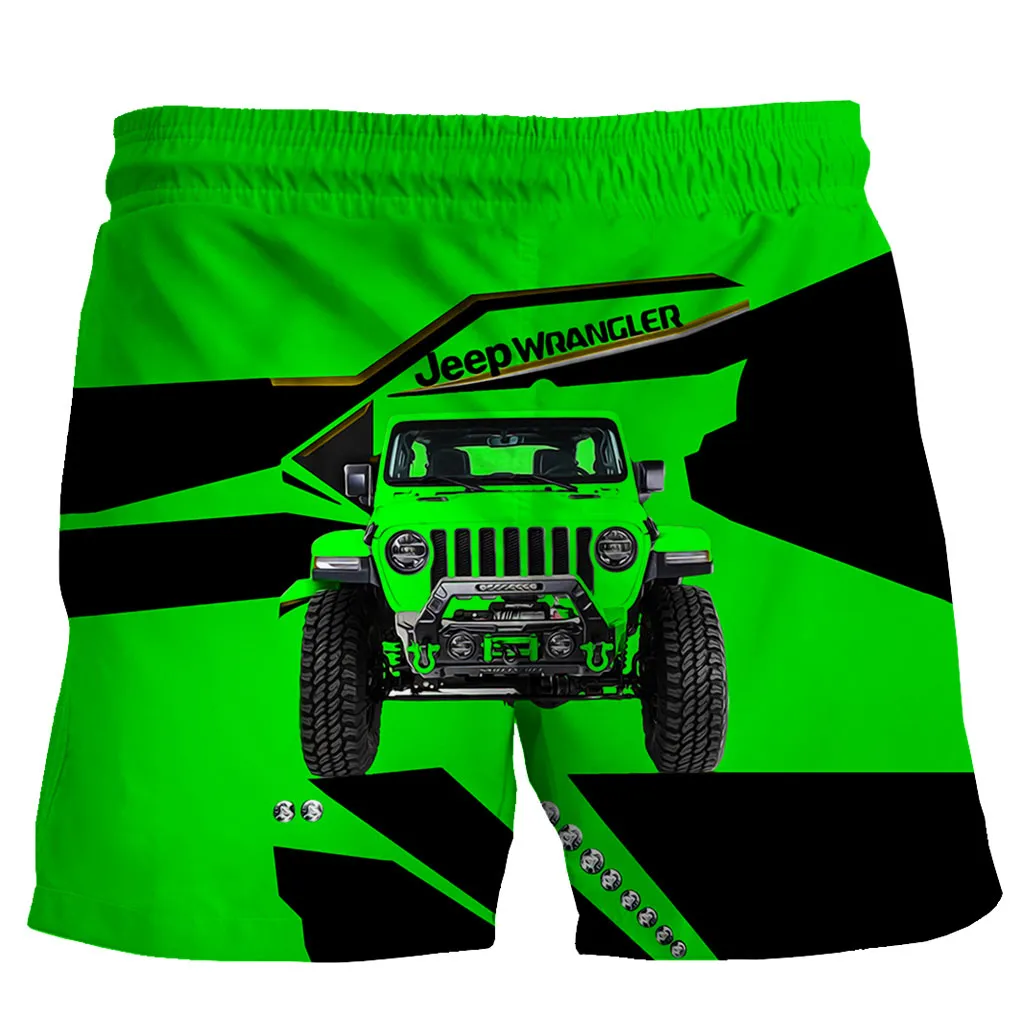 Green Jeep Wrangler - Short