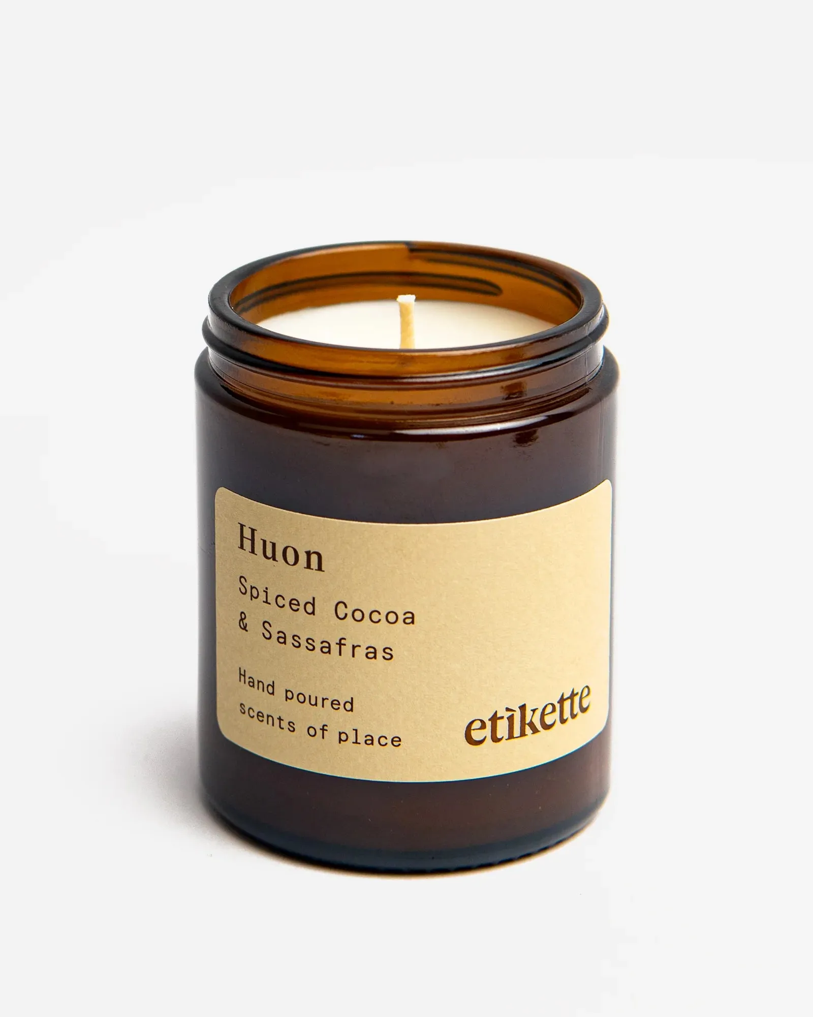 Huon // Spiced Cocoa   Sassafras Etikette Candle