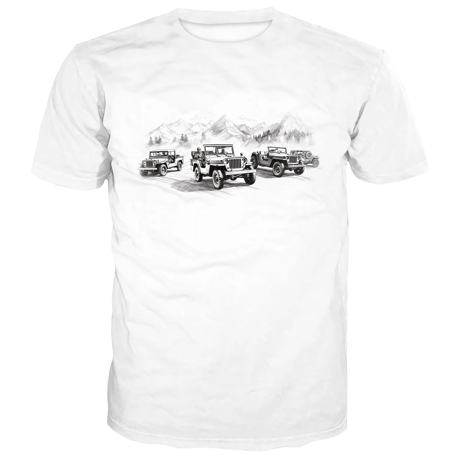 Jeep Sketch - Multiple Designs T-Shirt