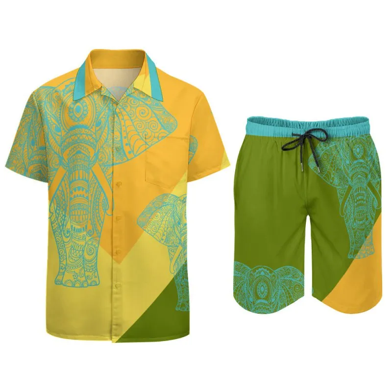 Leisure Beach Suit - Henna pattern