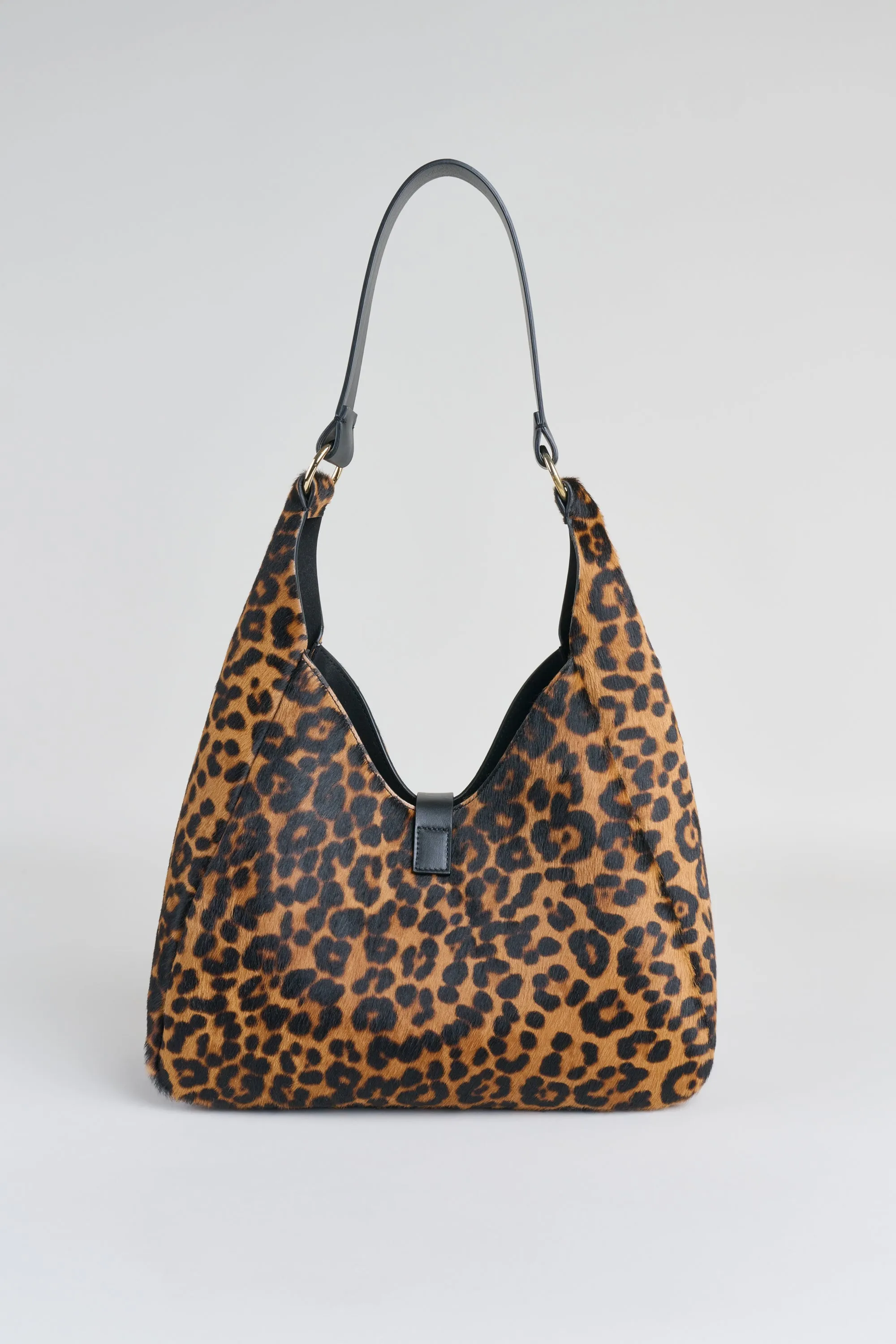 Leopard Calf Hair Hobo Bag