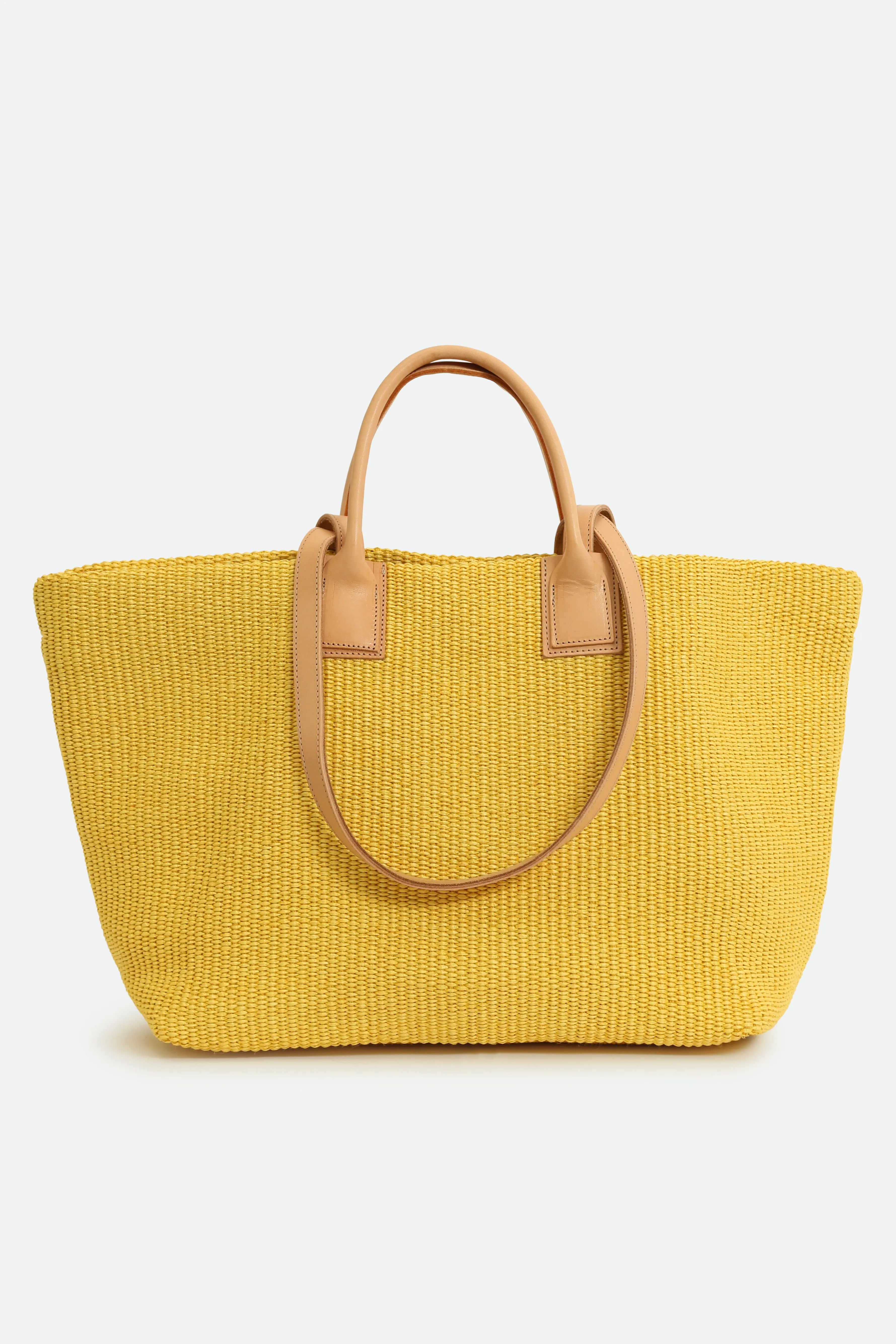 LISBON LARGE ITALIAN TOTE IN YELLOW