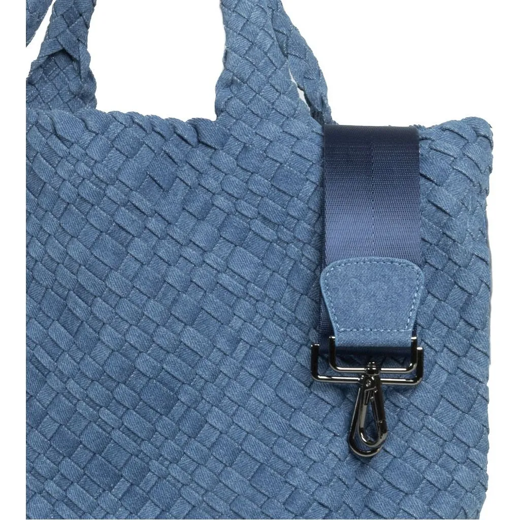 London Large Woven Tote - Denim Jeans