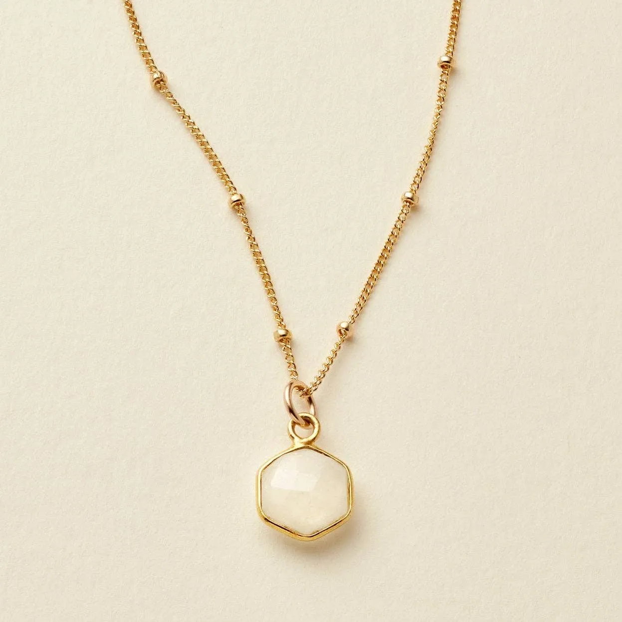 Made by Mary Necklace in Moonstone