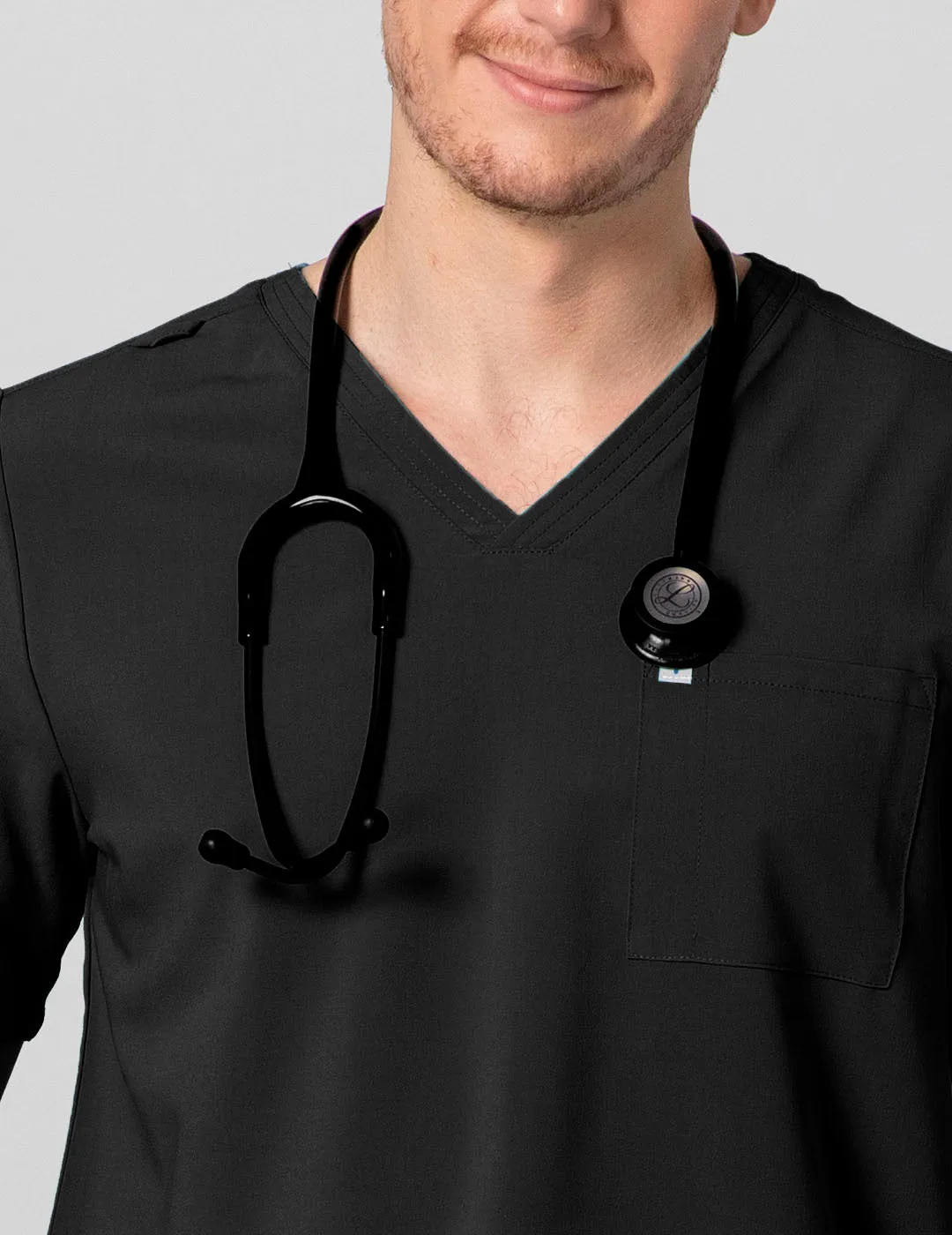 Mens 2-Pocket V-Neck Scrub Top