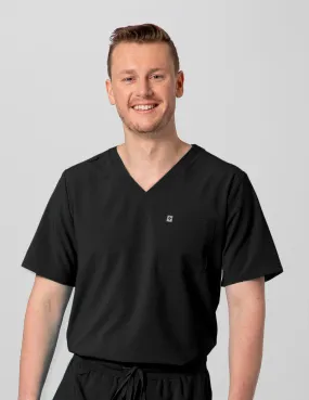 Mens 2-Pocket V-Neck Scrub Top