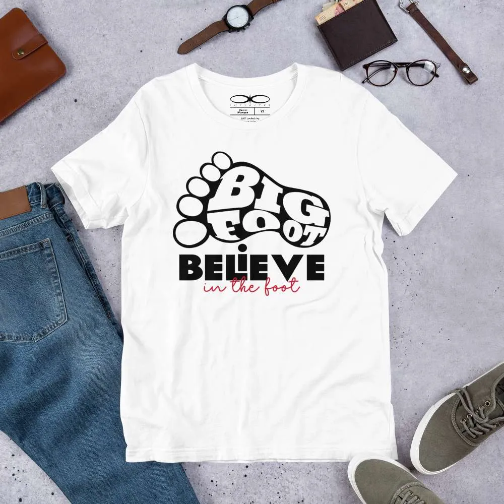 Men's Bigfoot Believe In The Foot Graphic T-shirt