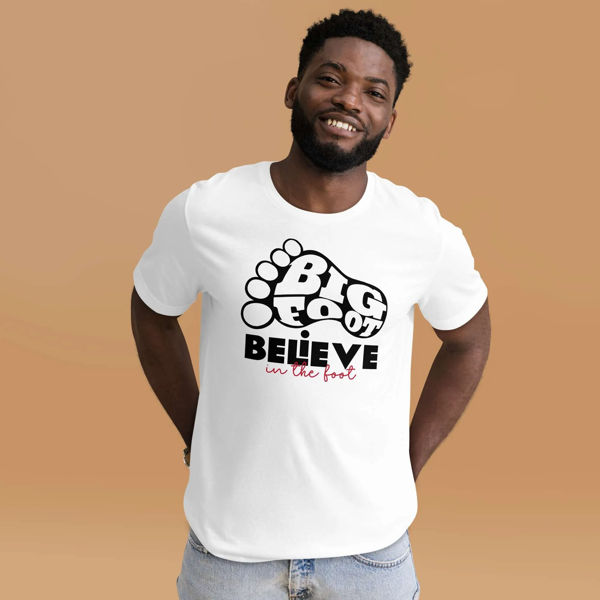 Men's Bigfoot Believe In The Foot Graphic T-shirt