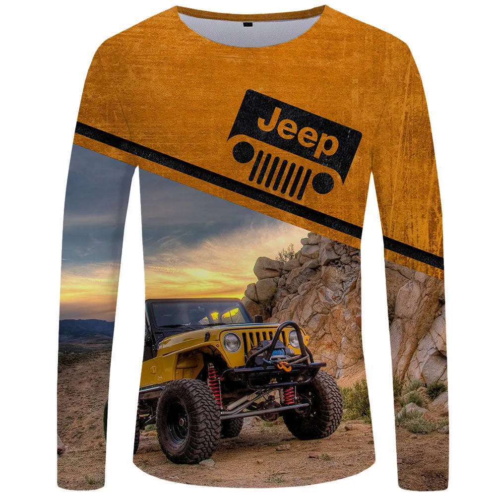 Off Road Jeep TJ - Orange UPF 50  Long Sleeve Shirt