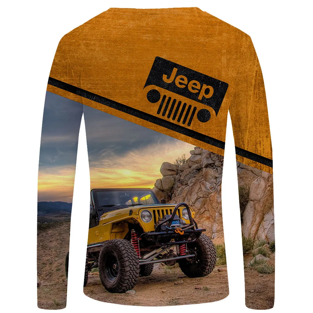 Off Road Jeep TJ - Orange UPF 50  Long Sleeve Shirt