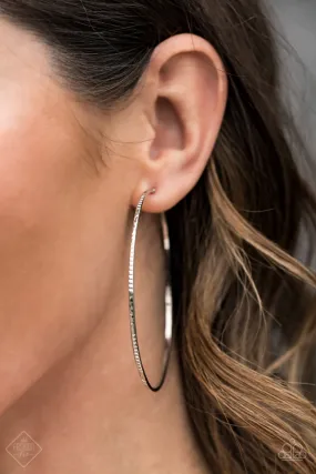 Paparazzi Accessories  - Sleek Fleek #E121 - Silver Earrings