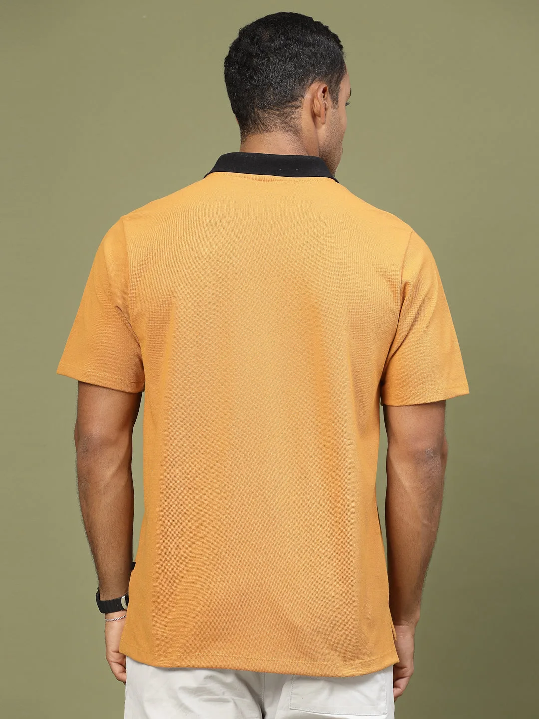 Patch Pocket Oversized Zip Polo Tee