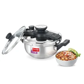 Prestige Svachh Clip-on 3.5 Litre Stainless Steel Pressure Kadai