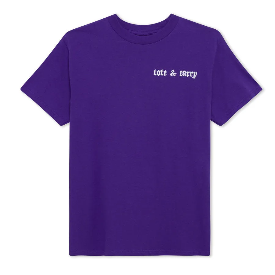 Purple Tote&Carry Design T-Shirt