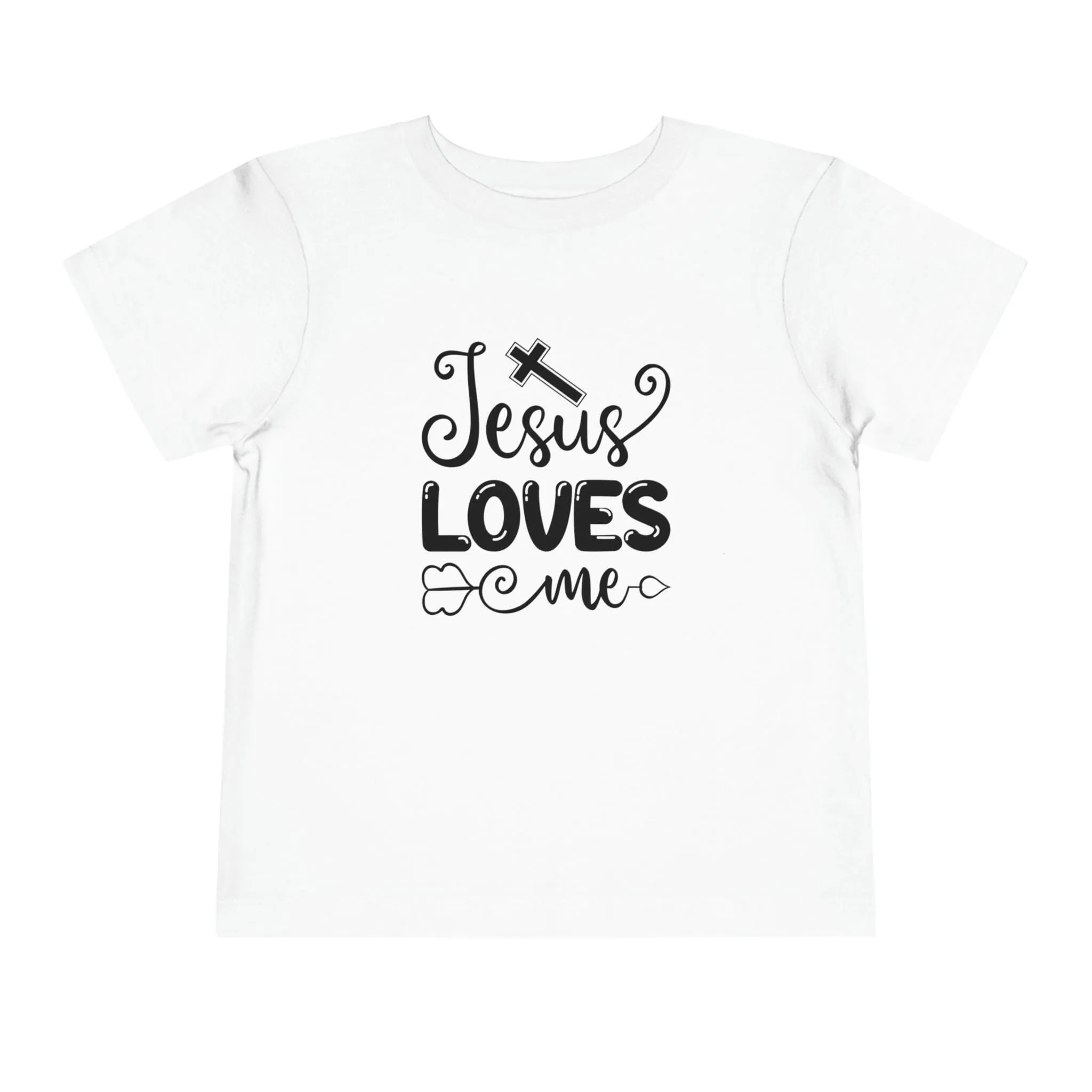 "Jesus Loves Me" Bella Canvas Toddler Short Sleeve Tee