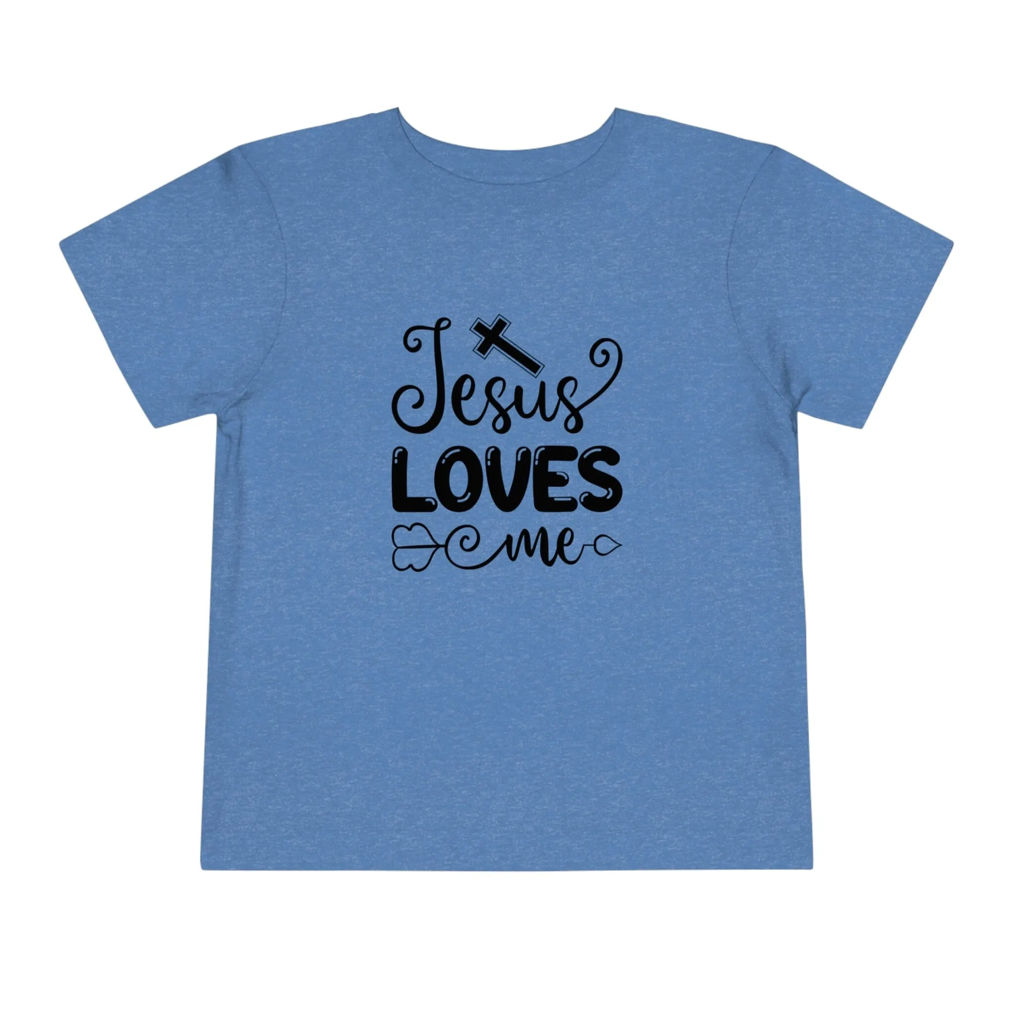 "Jesus Loves Me" Bella Canvas Toddler Short Sleeve Tee