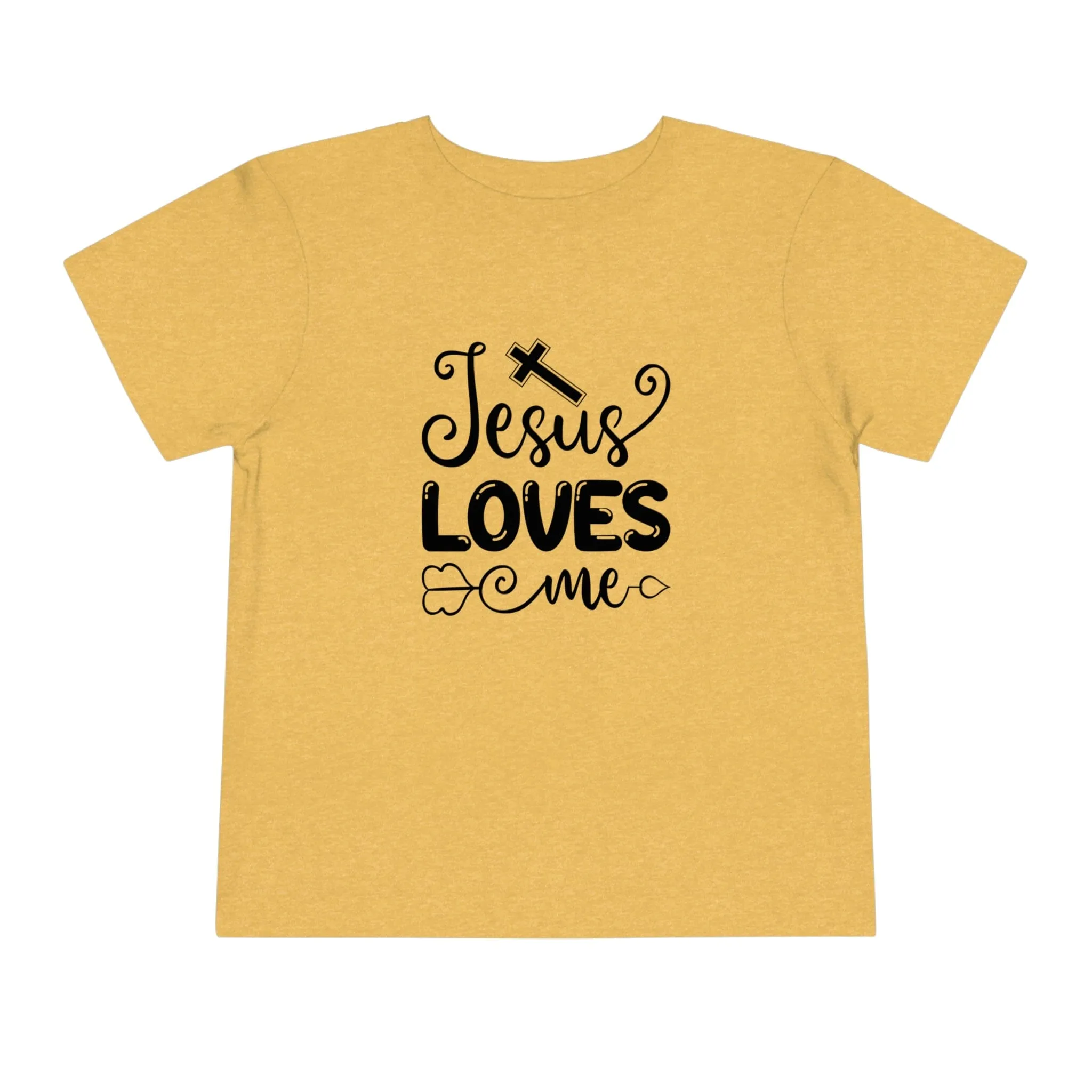 "Jesus Loves Me" Bella Canvas Toddler Short Sleeve Tee